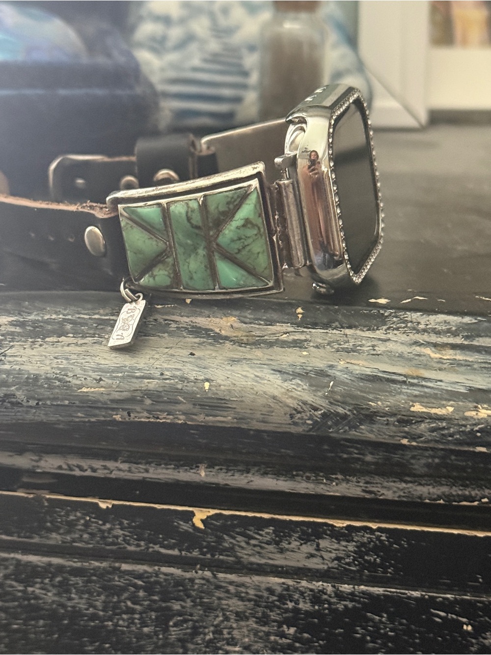 APPLE WATCHBAND/Vintage/Native American/SS/turquoise